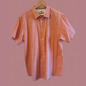 Men Vissla Geometric Pattern SS Button Down Casual Shirt-Size XL (see‎ details)